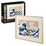 LEGO 31208 Art Hokusai – La Grande Vague, Set de Décoration Murale Japonaise, Tableau Océan, Loisir Créatif pour Adultes, Intérieur DIY, Décor Bureau