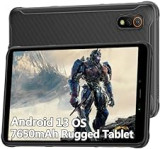 Ulefone Armor Pad Lite Tablettes Tactiles Incassable, Android 13 Tablette 8.0 Pouces,Batterie 7650mAh, 6Go RAM 32Go ROM Tablette Incassable, Caméra 13MP+5MP, 2.4G+5G WiFi/GPS/OTG
