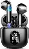 Ecouteurs Bluetooth sans Fil, Écouteurs Bluetooth 5.3 avec HiFi Stéréo Basses Casque, 42H Récréation,4 ENC Réduction de Bruit Mic, Oreillette Bluetooth Sport IP7 Étanche, Écran LED, pour iOS Android