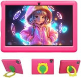 Wqplo Tablette Enfants 10 Pouces 6(2+4) RAM 64 ROM Android 13 Bluetooth WiFi Contrôle Parental Double Caméra Tablettes
