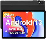 DOOGEE Tablette Android 13 T10 Plus, Écran 2K de 10,51", 20GB RAM+256GB ROM(1TB TF), 8250mAh, Caméra 13MP Tablette, TÜV Certificat, Dual 4G LTE+5G WiFi Tablette Tactile, Widevine L1/Face ID