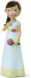 Mopec Figurine de gâteau pour Fille pour Communion, Céramique Porcelaine, Blanc, 16,5 cm