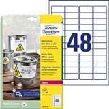 Avery Zweckform L4778-20 Etiquettes ultra résistantes 45,7 x 21,2 mm 20 feuilles (Import Allemagne)