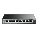 TP-Link Switch PoE (TL-SG108PE V4) 8 ports Gigabit, 4 ports PoE+, 64W pour tous les ports PoE, Boitier Métal, Gestion intelligente, idéal pour créer un réseau de surveillance polyvalent et fiable