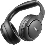 TOZO HT2 Hybrid Active Noise Cancelling Headphones, écouteurs Bluetooth sans Fil, 60 Heures d'autonomie, Basses Profondes, Oreillettes Confortables, pour la Maison, Le Bureau et Les Voyages