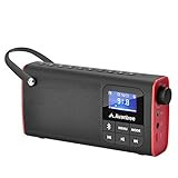 Avantree Radio FM & Lecteur Audio Micro SD, Enceinte Filaire & sans-Fil Bluetooth 3-en-1, Mémorisation & Scan Automatique des Stations, Légère et Portable - SP850