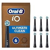 Oral-B iO Ultimate Clean Brossette Pour Brosse À Dents Électrique Noire, Lot De 6, Convient À Une Boîte Aux Lettres