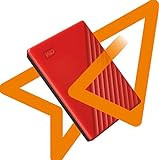 WD 4To My Passport Rouge - Disque dur externe portable avec logiciels de gestion et de sauvegarde et protection par mot de passe, compatible PC, Xbox et PS4