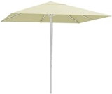 Outsunny Parasol de jardin parasol extérieur carré 2,48 x 2,48 x 2,50 m, 2 hauteurs réglables, toile haute densité 180 g/m², aluminium et métal, beige